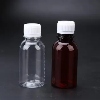 100ml Plastikust PET-Pudel Skaalaga -, Pakkimis-Proovi Pudel, Väike Pudel, Vedelik Pudelites-- Kruvi Ohutus Kork F20173146