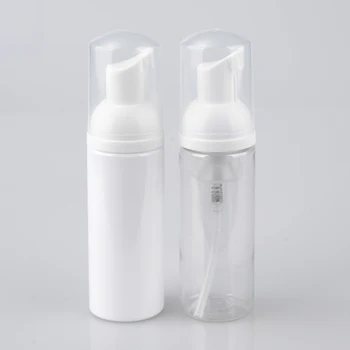 12 x 60ml 2oz kosmeetika näo Puhastite peske kreem Plastikust pet-valge vedel seep Vahtu pudel kuldne Emulsioon pump