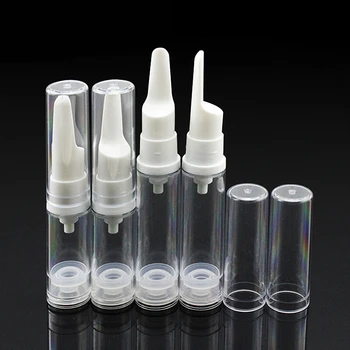120pcs 10ML selge pikk vajutage pumba õhuta eyecream pudel, tühi plastik 10 ml õhuta pump emulsioon pudeli Kosmeetika