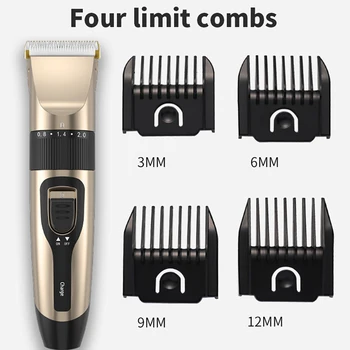 2021 Juhtmeta Beard Trimmer Mehed USB Electric Hair Clipper LED Ekraan Laetav Pardel Barber Juuste Lõikamise Masin