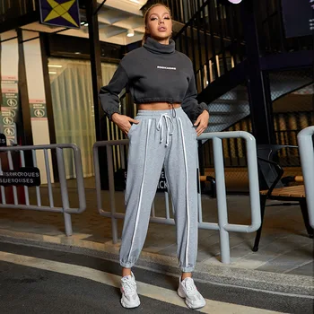 2021 Naiste Püksid Seeria Talvel Streetwear Hip-Hop Tantsu Pükste Spordi Püksid Sweatpants Joggers