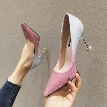 2022 wild uus seksikas pikad varba net punane prantsuse kõrge stiletto kontsad Kalle roosa pulm kingad ühe kingad naiste kevad