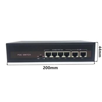 48V Ethernet POE switch, 5 10/100Mbps Port IEEE 802.3 af/kell Sobib IP kaamera/Wireless AP/CCTV kaamera süsteemi Ethernet