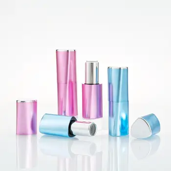 50tk tühi Huulepulk torud lipgloss toru kolmnurk magnet huule pulk tubes huuleläige pakendi materjali saab kohandada kest