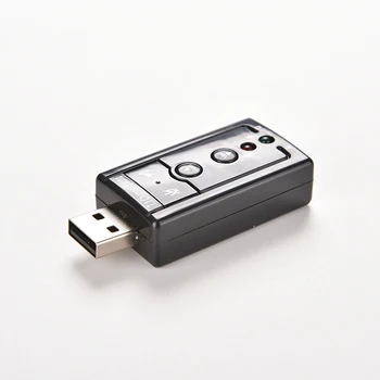 7.1 Kanali 3D-Välise USB-Audio helikaardi Mic Adapter 3.5 mm Pesa Stereo-Peakomplekti, Win XP 7 8 Android Linux Mac OS