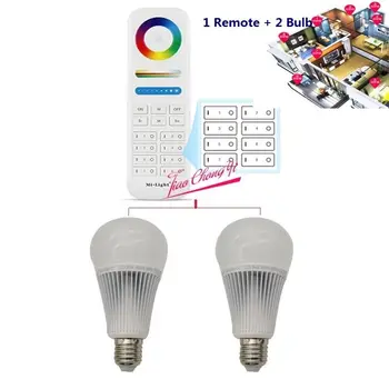 9W RGB+CCT Mi Valgusega LED Pirn E27 Juhitava LED Lamp + FUT089 RGBW Remote uus