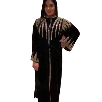 Abaya Naiste Lahtised Moslemi Pika Varrukaga, Kanna Kleit Korea Velvet Rasketööstuse Kuum Puurimine Kleit Islam Aafrika Kleidid, Naiste Rõivad