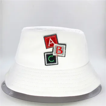 ABC tähe tikand puuvill Kopp Müts Kalamees Müts väljas reisi müts Päikese ühise Põllumajanduspoliitika Mütsid kid mehed Naised 238
