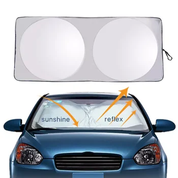 Auto Esiklaas Päikesevarju Kate UV Kaitse Kilp Car Styling, Kokkuklapitavad Auto Akna Päikese Vari Esiklaas Ploki Kaas