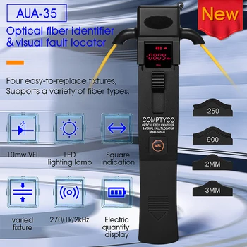 COMPTYCO AUA-35 Kvaliteetne Optiline Fiiberkaabel Tunnuse Koos LED-Ja 10mw Visuaalne Süü Lokaator kiudoptilised Testimise Tööriist 800-1700Nm