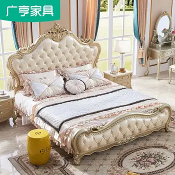Euroopa meister magamistoas voodi luksus prantsuse tõesti oluline puidust voodi 1,8 m printsess voodi peamine viibimise abielu voodi