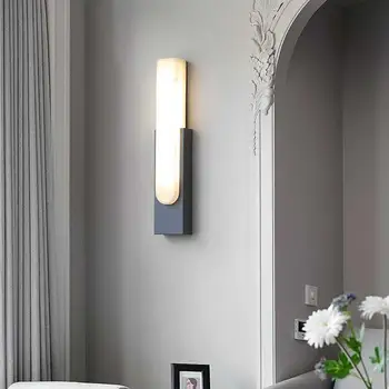 Kaasaegne minimalistlik stiil kivi seina lamp magamistuba trepikoda vahekäiguga seina lamp elutuba kaunistamine seina lamp