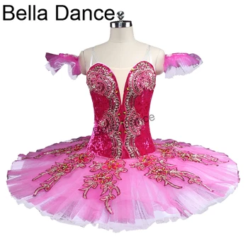 kohta Quijote Professionaalne Ballett hästi tihe võrgu sarnane kangas Tume Roosa Ballett Etapp Täiskasvanud Naiste Kostüüm Tulemuslikkuse Ballett Pannkook Tutu Riietus BT9133
