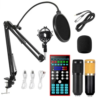 Kondensaator Mikrofon Heli Kaart Studio BM 800 Traadita Karaoke jaoks TikTok Youtube Salvestuse Live Broadcast Voice Changer Mikser