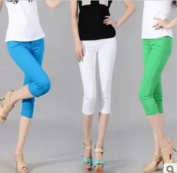 Kuum! Uus mood naiste stretch teksad, vabaaja püksid lukuga suured Factory direct müük
