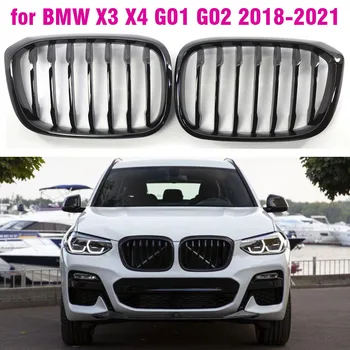 Läikiv Must Esi Neerud Iluvõre Liist Stiilis Grill BMW X3 G01 X4 G02 BMW X3 25i 28i BMW X4 25i 30i 2018 2019 2020