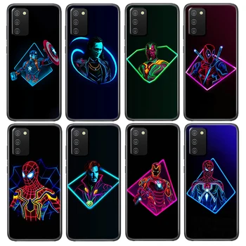 Marvel Avengers kangelane värv Case For Samsung Galaxy A52S A72 A71 A51 A52 A12 A32 A21S A73 A13 A53 4G 5G Pehme Must Kate Telefon
