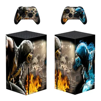 Mortal kombat Stiilis Xbox Seeria X Nahka Kleebise jaoks Konsooli & 2 Kontrollerid Vinüül Decal Kaitsva Nahad Stiil 1