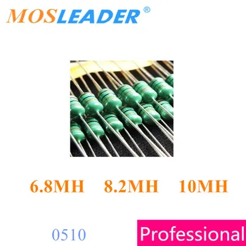 Mosleader 1000PCS 1W 0510 6.8 MH 6800UH 8.2 MH 8200UH 10MH 10000UH AL0510 Värvi ring induktiivpoolid Kõrge kvaliteediga