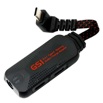 Mäng Live Sound Card-USB-Sound-Kaardi Tüüp-C Laadimine 3-In-1 Hi-Rse Mobiilne Mängu helikaart External Drive-Tasuta