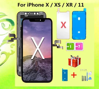 OLED Pantalla iphone X LCD XR 11 Ekraani OLED LCD Ekraan Puutetundlik Digitizer Assamblee iPhone X XS Max Väikesed vead