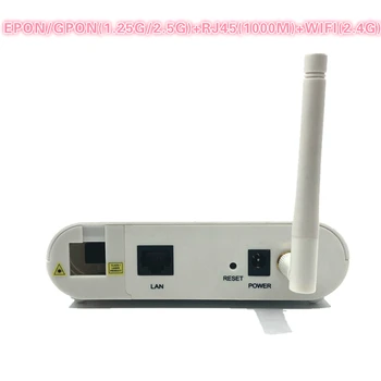 ONU EPON 1.25 G GPON 2,5 G XPON(1,25 g/2,5 g)ONU wifi KIUDOPTILISE VÕRGU onu wifi modem, 10/100/1000M RJ45 WIFI 2.4 G OLT lüliti