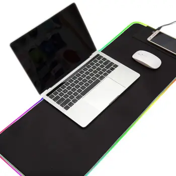 Pad Arvutite Matt LED Helendav Värviline Valgustus RGB-Gaming Mouse Klaviatuur