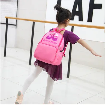 Pink ballet school kott, Veekindel Seljakott Ballett Tantsu Kotid Laps, Tüdrukud, Lapsed Ballerina Ballett Kingitus
