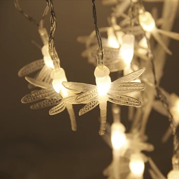 Päikeseenergia Haldjas String Tuled 5M 30 LED-Dragonfly/Liblikas/Võilill Dekoratiivne Aed, Terrass jõulupuud Pulmapidu