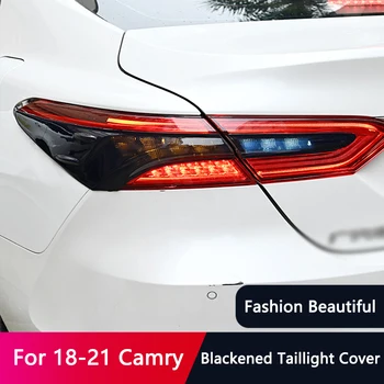 QHCP Auto Mustadest Taillight Kaas Toyota 18-22 Camry Läbipaistev Tagumine Saba Lamp Shell Varju Dekoratiivsed Kleebised Protector