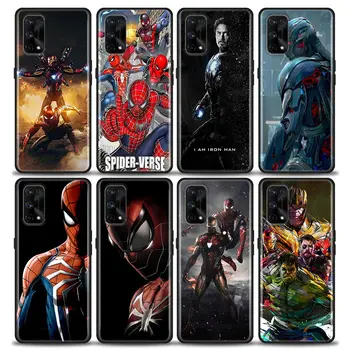 Spiderman Iron Man Marvel Telefoni Puhul Oppo Realme 8i 8 9 7 6 Pro 9i 7i 5i XT 5G Juhtudel on Pehmest Silikoonist Kate Realme 8Pro 8i