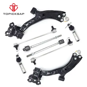 TOPICKSAP Front Control Arm kuulliigendist Kõikuma Baar Link Tie Rod Peatamise 8pcs Komplekt Honda CR-V 2007 2008 - 2011