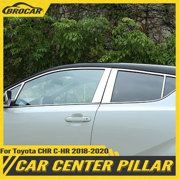 Toyota CHR C-HR 2018 2019 2020 Roostevabast Terasest Aknas Trimmib Center Samba B + C Samba Postitus Hõlmab Vormimise Car Styling, 10tk