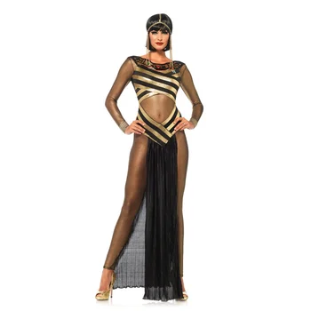 Täiskasvanud Naiste Kleopatra Royal Egiptuse Printsess Kostüümid Vana-Egiptuse Vaarao Cosplay Maskeraad Halloween Fancy Kleit