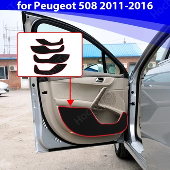 Ukse Sees Guard Kaitse Vaip decal serva kate Peugeot 508 2011-2016 Auto Uks Anti Kick Pad Kleebis