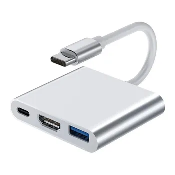 USB-C 3 1 Liik-c HDMI-ühilduva USB 3.0 Docking Station PD Lüliti Laadimine 4K Adapter Splitter Sülearvuti MacBook USB Hub
