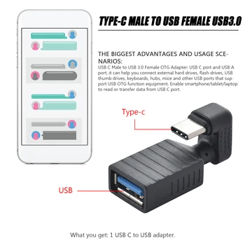 USB-C-USB3.0 Converter USB Female Adapter OTG-Kaabli, USB 3.0 Adapter Tablett Telefoni Tüüp-C Seadmed