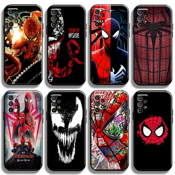 Venom Spiderman Telefon Case For Samsung Galaxy A52 4G A52 5G Carcasa TPÜ Pehme Vedelik Silikoonist Kest Täieliku Kaitse Juhtudel