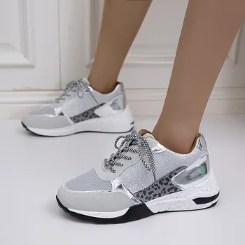 YeddaMavis Brändi Disaini Naiste Vabaaja Jalatsid Kõrgus Suureneb Sport Wedge Kingad Õhu Padi Mugavad Tossud Zapatos De Mujer