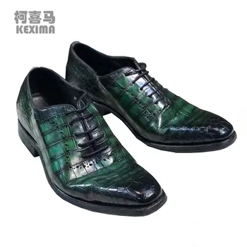 yingshang uus meeste kleit kingad mees ametliku kingad meeste krokodilli nahast kingad isane krokodill kingad pulm kingad roheline