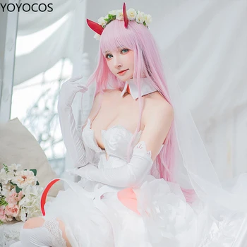 YOYOCOS KALLIS aastal FRANXX NULL KAHE 02 Pulm Kleit Täielik Komplekt Anime Cosplay Kostüümid Hanayome Cosplay Kostüüm Kleit Ülikond