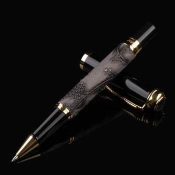 Äri Kingitused Loominguline Klassikaline Igavene Kalligraafia Pliiats Office ' i Purskkaev Pliiats Metal Art Pen Pakett Nahast High-end Pen Draakon